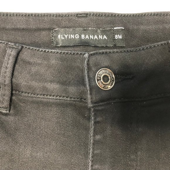 FLYING BANANA Women's Totally Shaping Curvy Stretchy Bootcut Flare Black Jeans - Picture 7 of 9